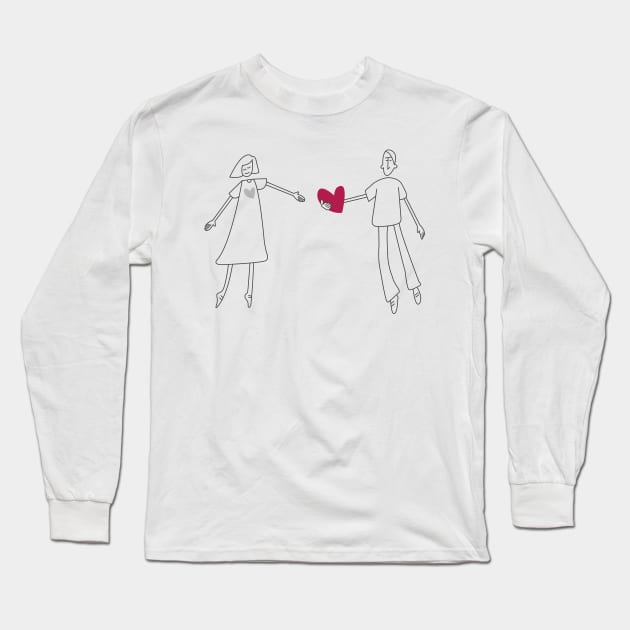 I Heart You Long Sleeve T-Shirt by LjM